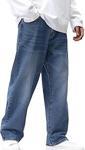 Visit the Ben Martin Store Ben Martin Men Jeans || Baggy Fit Jean's for Man || Loose Fit High Rise Denim || Stretchable Casual Wear Jean,s || Dance Rap Rapping Style Pant for Men || Denim Cotton Jeans (0)